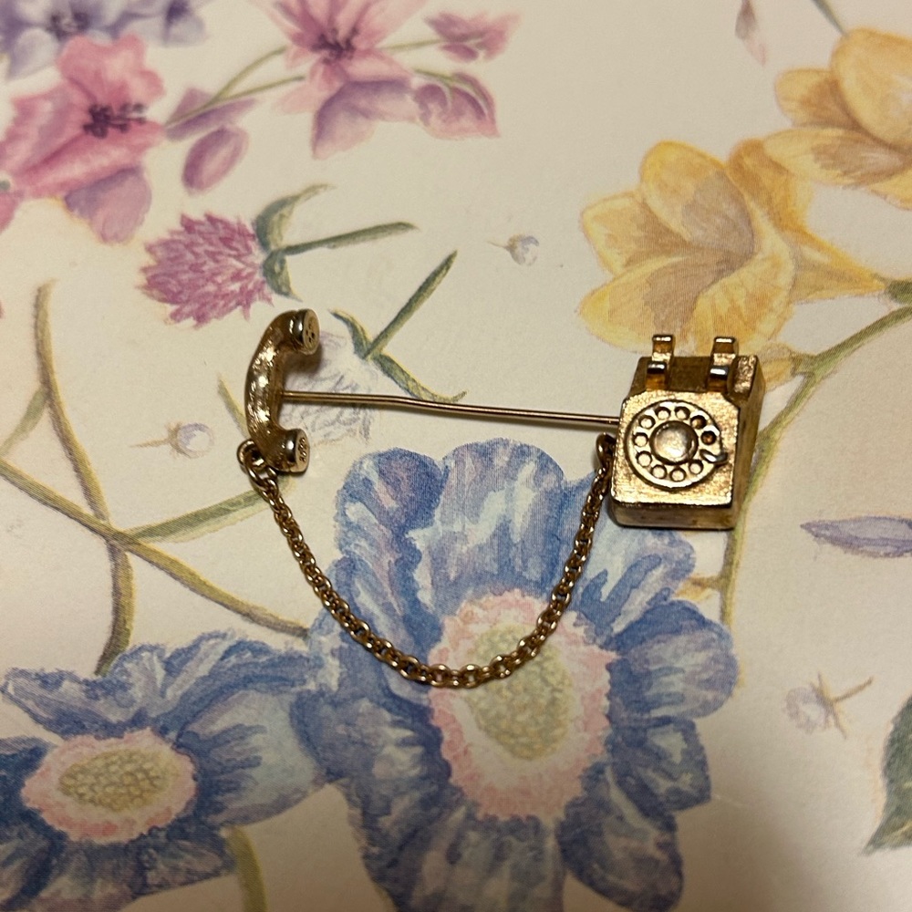 Vintage Avon Telephone Stickpin